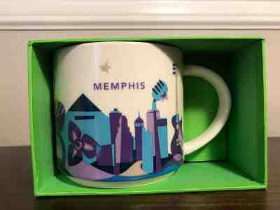 Starbucks "You Are Here" Coffee Mug 14oz- Memphis - Sold on eBay Oct, 18th 2019 for $39.99