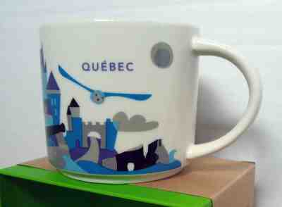 Starbucks You Are Here Quebec mug (with SKU and Box)