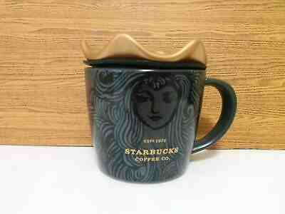  Starbucks Mug  Siren Black Golden Crown Ceramic Exclusive  12 oz  Thailand New - Sold on eBay Oct, 18th 2019 for $55.00