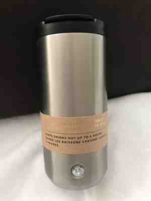 Starbucks Silver Stainless Steel Tumbler 12 oz 2018! Winter Collection! - Sold on eBay Oct, 18th 2019 for $26.00