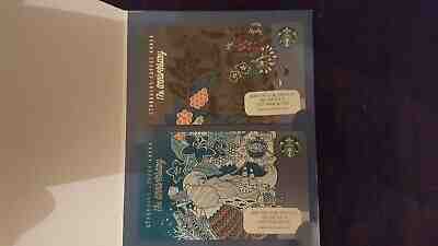 STARBUCKS KOREA 2015 17th Anniversary Gift Cards Inside Binder US Seller  - Sold on eBay Oct, 18th 2019 for $15.88