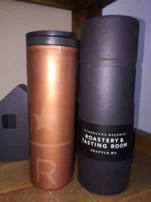 STARBUCKS "Reserve Copper Stainless Steel Tumbler 16oz NEW - Sold on eBay Oct, 18th 2019 for $45.99