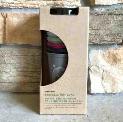 Starbucks 2019 Fall Halloween Reusable Hot Cups Limited Edition SET OF 6 CUPS  - Sold on eBay Oct, 18th 2019 for $27.90
