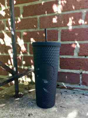 Fall 2019 Starbucks Matte Black Spiked Studded Tumbler Cold Cup Limited Edition - Sold on eBay Oct, 18th 2019 for $46.00