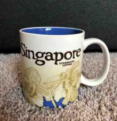 Starbucks Singapore Coffee Mug Cup Global Icon City Collector Series 16 oz Blue - Sold on eBay Oct, 18th 2019 for $49.99