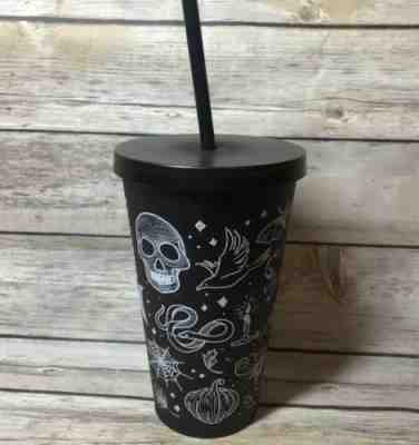 Starbucks tumbler 2019 Halloween Spooky Skull 16oz - Hard to Find! Black Purple - Sold on eBay Oct, 18th 2019 for $42.99