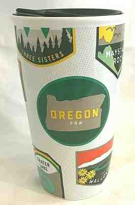 Starbucks 2017 Oregon Ceramic Traveler Cup Tumbler NWOT - Sold on eBay Oct, 18th 2019 for $36.99