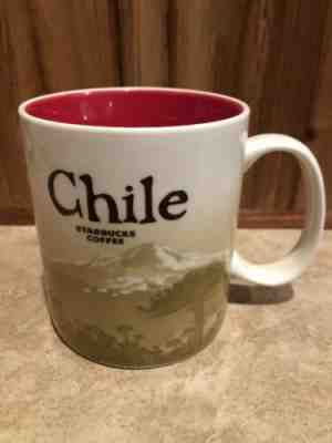 Starbucks 2016 CHILE Global Icon Collector Series Coffee Mug / Cup 16oz Red - Sold on eBay Oct, 18th 2019 for $19.50