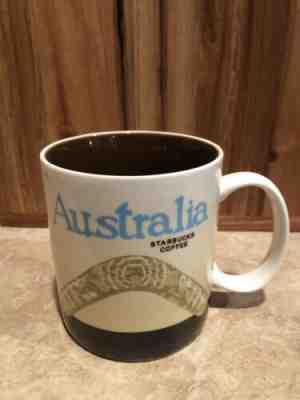 Starbucks Mug Global Icon AUSTRALIA 16oz Boomerang And Kangaroo Brown - Sold on eBay Oct, 18th 2019 for $41.00