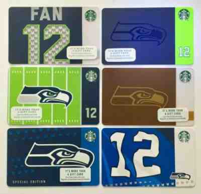 Starbucks Gift Card. SEATTLE SEAHAWKS 2014-19. Mint. Worldwide shipping. - Sold on eBay Oct, 18th 2019 for $27.99