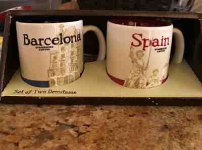 Starbucks City Mug, BARCELONA & SPAIN, Global Icon Collection, SKU, 3oz. - Sold on eBay Oct, 18th 2019 for $28.00