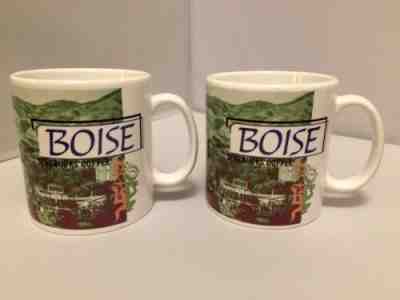 STARBUCKS 1999 BOISE Idaho Collage Series Icon Mug-~SET OF 2~ 20 oz Coffee Cups - Sold on eBay Oct, 18th 2019 for $20.00