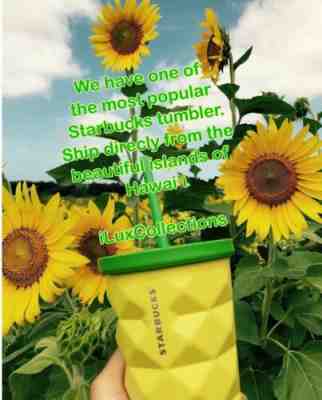 New Starbucks Hawaii 2016 Pineapple Grande 16 oz. Metal Tumbler Cold CUP Mug - Sold on eBay Oct, 18th 2019 for $31.68