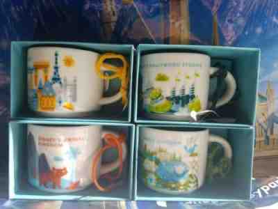 Walt Disney World Starbucks You Are Here Four Park Ornament Set NWT - Sold on eBay Oct, 18th 2019 for $51.00