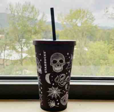 NEW Starbucks Halloween Skull Tumbler 16oz Cup Limited Edition Collection Mug - Sold on eBay Oct, 18th 2019 for $44.99