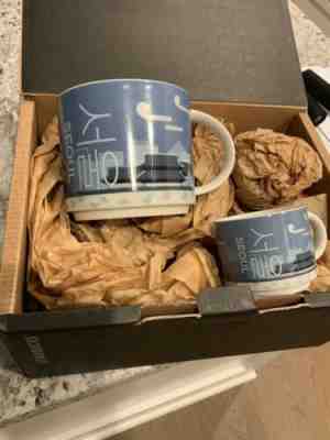Seoul Korea Starbucks Mug Set Of 2 Brand New In Box.  89 ml. and 414 ml. - Sold on eBay Oct, 18th 2019 for $20.00