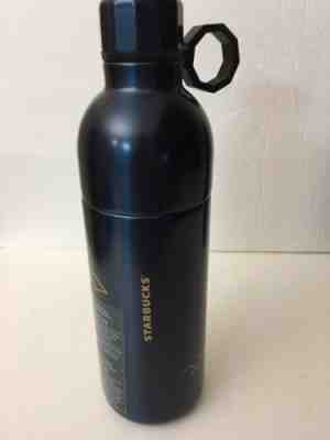 STARBUCKS Water Bottle Stainless Steel 2-Piece Siren Anniversary 20 OZ Blue RARE - Sold on eBay Oct, 18th 2019 for $28.88