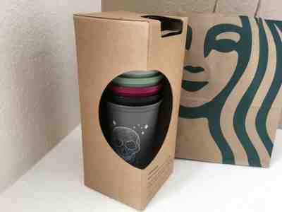 STARBUCKS FALL 2019 HALLOWEEN LIMITED EDITION CUPS SKULL ???? ???? REUSABLE NEW  - Sold on eBay Oct, 18th 2019 for $20.00
