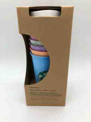 New Starbucks Reuseable Hot Color Marble Cups 6 Pack LiMiTED EDiTiON For Coffee - Sold on eBay Oct, 18th 2019 for $18.74