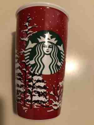 Starbucks 2016 Christmas Tumbler 12oz. Ceramic Brand New With Tags And Insert - Sold on eBay Oct, 17th 2019 for $19.99