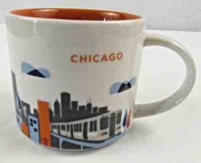 2014 Starbucks Collection Chicago Mug Cup You Are Here Coffee Tea Skyline 14 oz  - Sold on eBay Oct, 17th 2019 for $15.29
