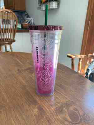 2012 Starbucks Tumbler; Limited Edition Paisley Pattern; 24oz Tumbler; Purple - Sold on eBay Oct, 17th 2019 for $35.00