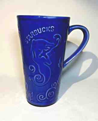 Starbucks Coffee Blue Chaleur Ceramic Travel Mug with Lid -Mermaid Siren - Sold on eBay Oct, 17th 2019 for $19.99