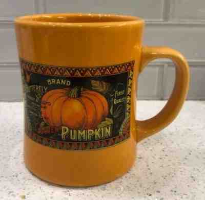 2003 Pumpkin Harvest orange Starbuck's Barista large coffee mug - Sold on eBay Oct, 17th 2019 for $19.99
