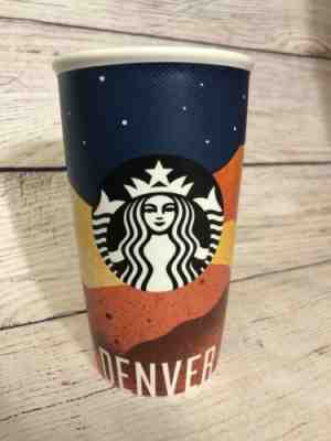Starbucks Denver Colorado Ceramic Travel Tumbler Insulated Mug 12 oz - Sold on eBay Oct, 17th 2019 for $20.00