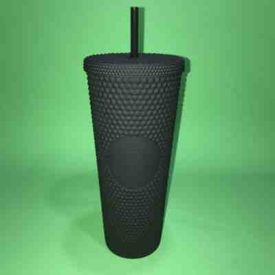 RARE 2019 Starbucks Matte Black Studded Spiked Tumbler Cold Cup 24oz New In Hand - Sold on eBay Oct, 17th 2019 for $69.90