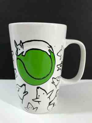 Starbucks Dot Mug Green Tennis Ball Dogs 2015 16 oz Coffee - Sold on eBay Oct, 17th 2019 for $15.00