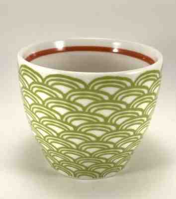 STARBUCKS COFFEE 2009 CUP New Bone China Tea Bowl Lime Green Stacking No Handle - Sold on eBay Oct, 17th 2019 for $16.99