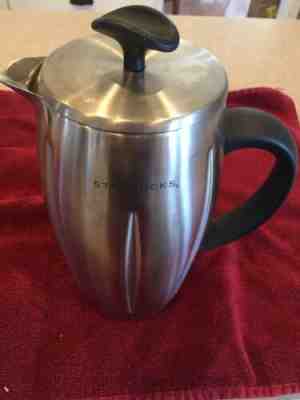  Starbucks 2003 Barista Stainless Thermal French Press Coffee Maker 32oz - Sold on eBay Oct, 17th 2019 for $24.95
