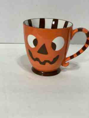 Starbucks Halloween 2007 Orange Jack O'Lantern Monster Footed Coffee Tea Cup Mug - Sold on eBay Oct, 17th 2019 for $20.00