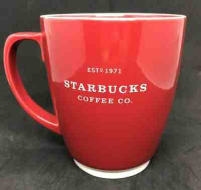 1971 Starbucks Coffee Red Abbey Mug White Lettering Large 18 oz - Sold on eBay Oct, 17th 2019 for $24.99
