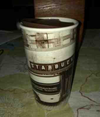 NEW Starbucks 2016 Original Pike Place Market Double Wall Ceramic Tumbler 12 oz - Sold on eBay Oct, 17th 2019 for $19.99