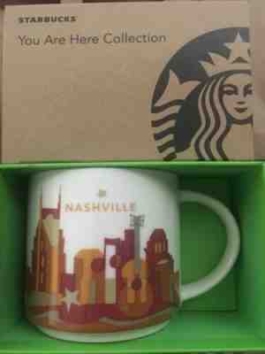 Starbucks Coffee YAH Mug 2017 NASHVILLE You Are Here Cup 14 oz NWT & box - Sold on eBay Oct, 17th 2019 for $44.95