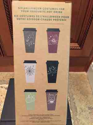 Set of 6 STARBUCKS Halloween 2019 Hot Drink Reusable Tumbler Cups w/Lids! GSP ok - Sold on eBay Oct, 17th 2019 for $36.99