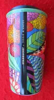STARBUCKS "Jessie And Katey Ceramic Travel Mug Tumbler 12Oz-New-With Orig Papers - Sold on eBay Oct, 17th 2019 for $34.99