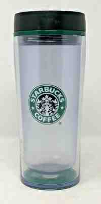 Starbucks Mermaid Clear Transparent Coffee Travel Tumbler Mug from 2009 -16FL oz - Sold on eBay Oct, 17th 2019 for $17.00