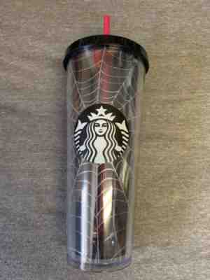 Starbucks Halloween Tumbler Spider Web Limited Edition Fall 2019 - Sold on eBay Oct, 17th 2019 for $35.00