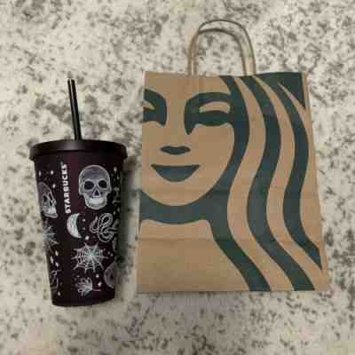 Brand New Starbucks Halloween 2019 16 Oz Tumbler Cup Purple/Black *SUPER RARE* - Sold on eBay Oct, 17th 2019 for $44.00