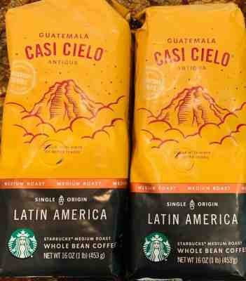 Starbucks Casi Cielo Guatemala Antigua  Medium Roast Latina America 2 bags  - Sold on eBay Oct, 17th 2019 for $29.99