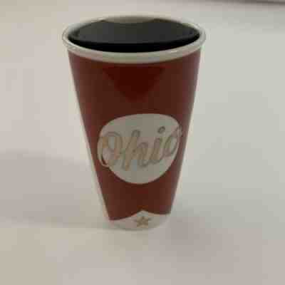 Starbucks OHIO State Mug Tumbler Coffee Collectible Red 2016 12 Oz - Sold on eBay Oct, 17th 2019 for $19.95