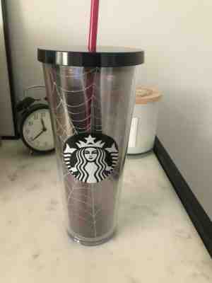 Starbucks 2019 Halloween Spiderweb Limited Edition Tumbler Cup Glitter - Sold on eBay Oct, 17th 2019 for $36.95