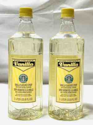 2x Starbucks Vanilla Flavored Syrup ~ 1 L Ea | BB 9/2019 ~ READ! - Sold on eBay Oct, 17th 2019 for $18.99