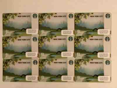 9 X Starbucks Card New York NY 2012 Central Park LOT!Brand New! - Sold on eBay Oct, 17th 2019 for $15.99