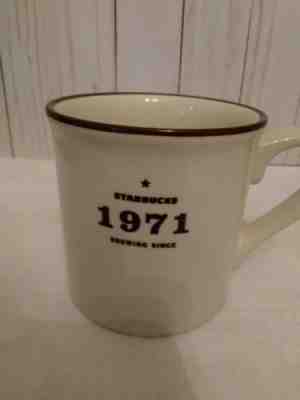 Starbucks 2010 Brewing Since 1971 Mug  Made in Japan - FREE SHIPPING - Sold on eBay Oct, 17th 2019 for $18.00