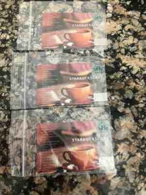 Starbucks 2003 Brown Cup Cards Set Of (3) New As Shown - Sold on eBay Oct, 17th 2019 for $19.00