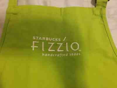 Fizzio Aprons Lime Green Bright Drinks Starbucks Rare USA Retail Store Baristas 